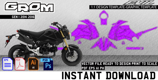 Honda Grom Gen 1 2014-2016 Template