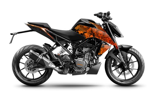 KTM Duke 125 & 390 Dragon series Orange black