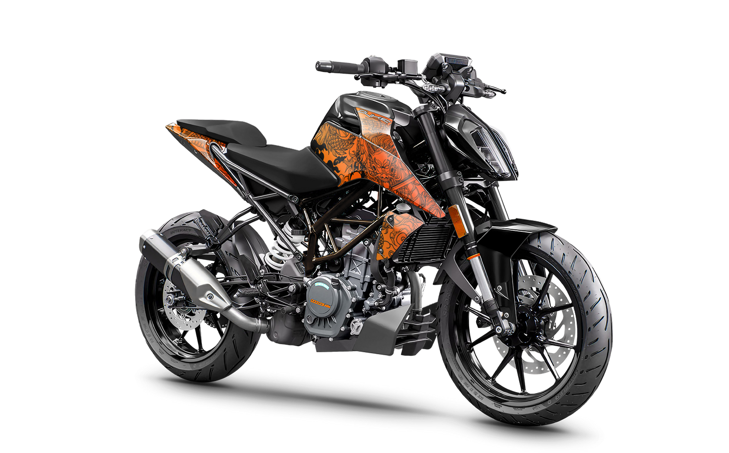 KTM Duke 125 & 390 Dragon series Orange black