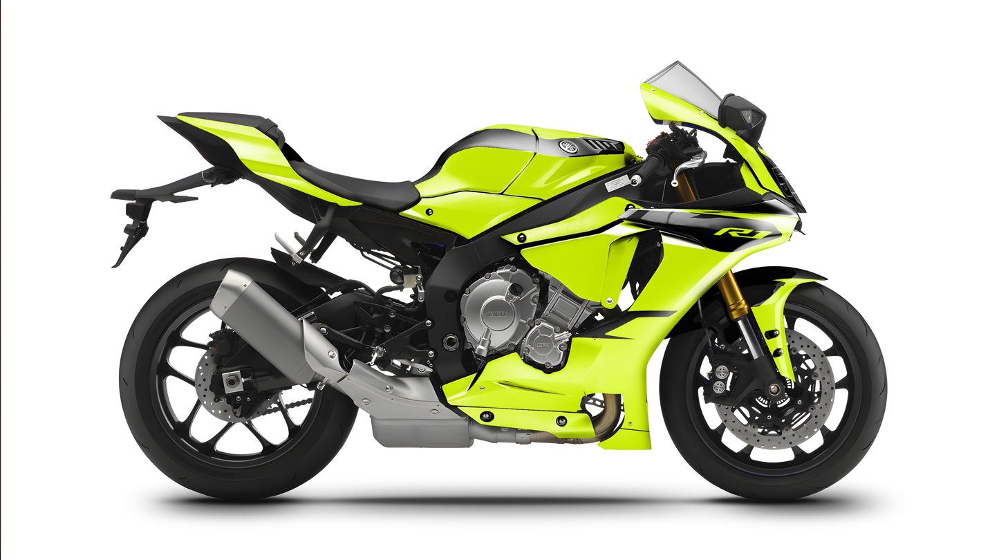 Yamaha R1 Neon Yellow