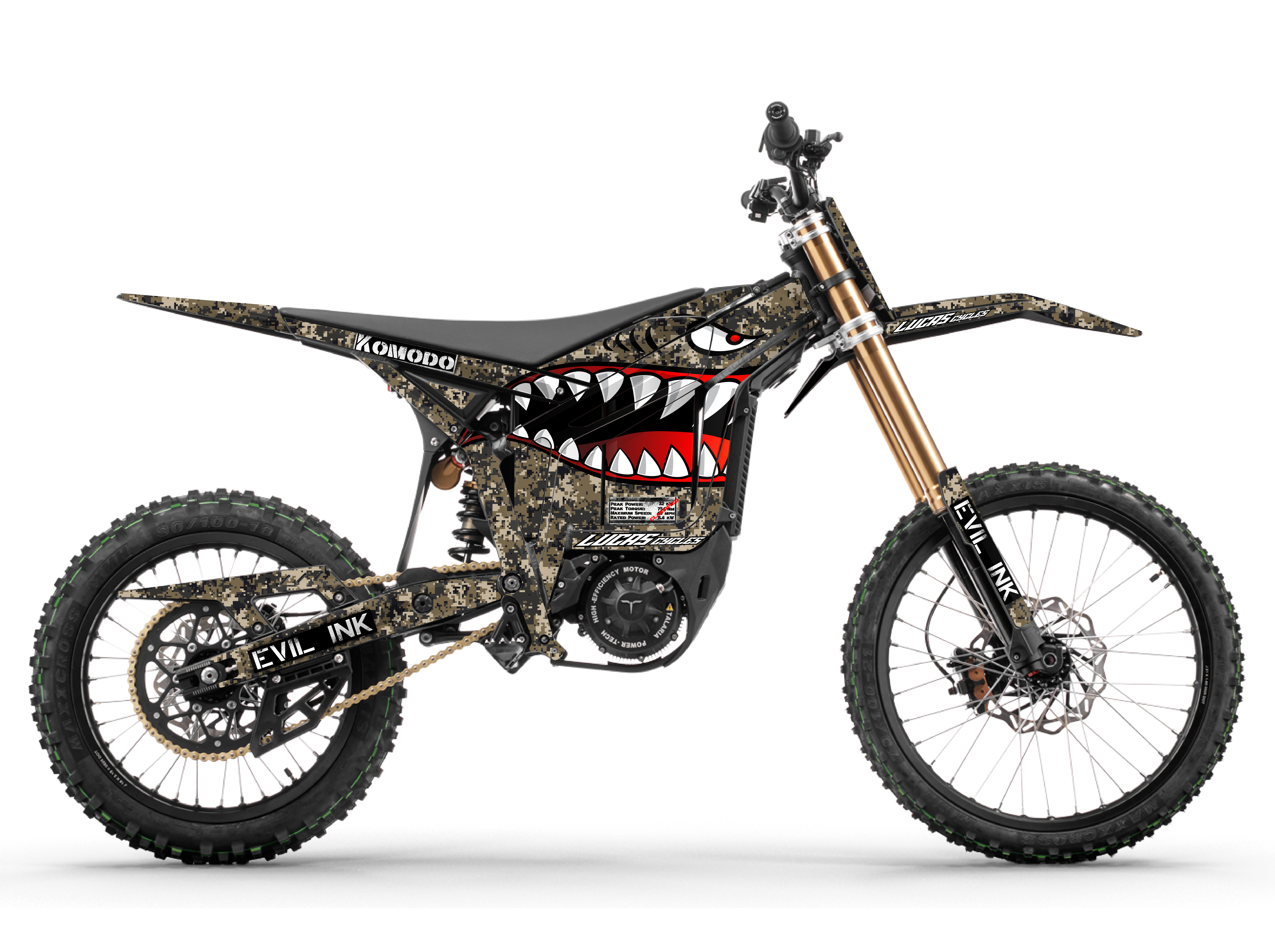 Talaria Komodo Graphic kits – Evil Ink