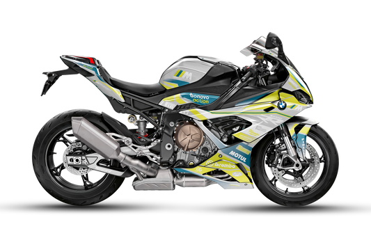 BMW S 1000 RR Grey yellow Racing