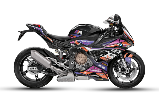 BMW S 1000 RR Purple Orange Racing