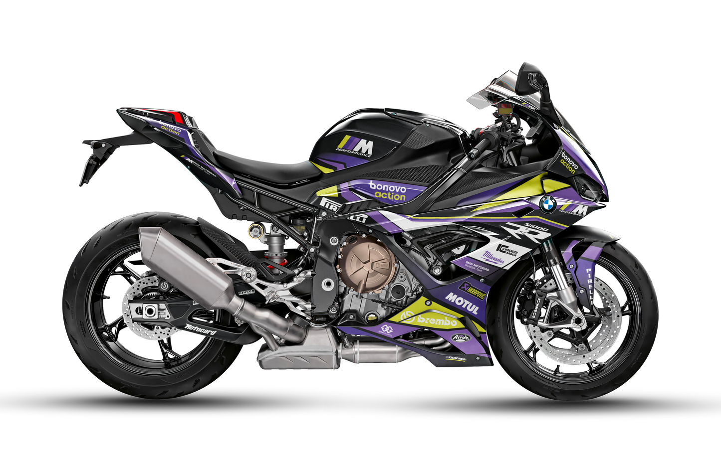 BMW S 1000 RR Purple Yellow Racing