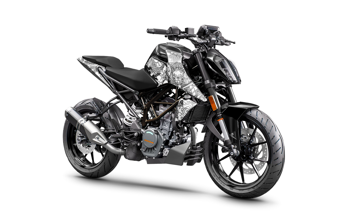 KTM Duke 125 & 390 Dragon series white